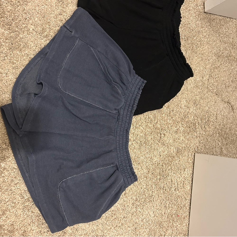 Aeropostale Black and Blue Athletic Shorts Comfortable Fit